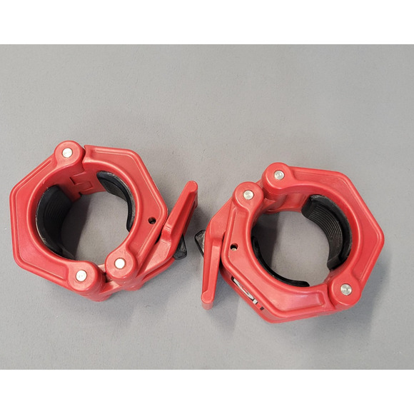 Lock-Jaw AXLE Barbell Collars Pair 2in Strongman Fat Bar Clamps Weightlifting - Picture 4 of 8